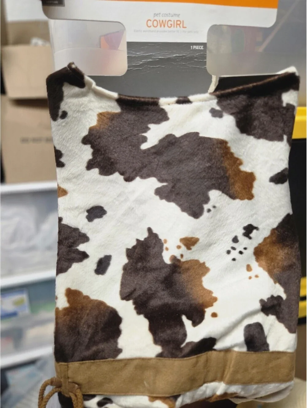 Cowgirl dog outfit size XL